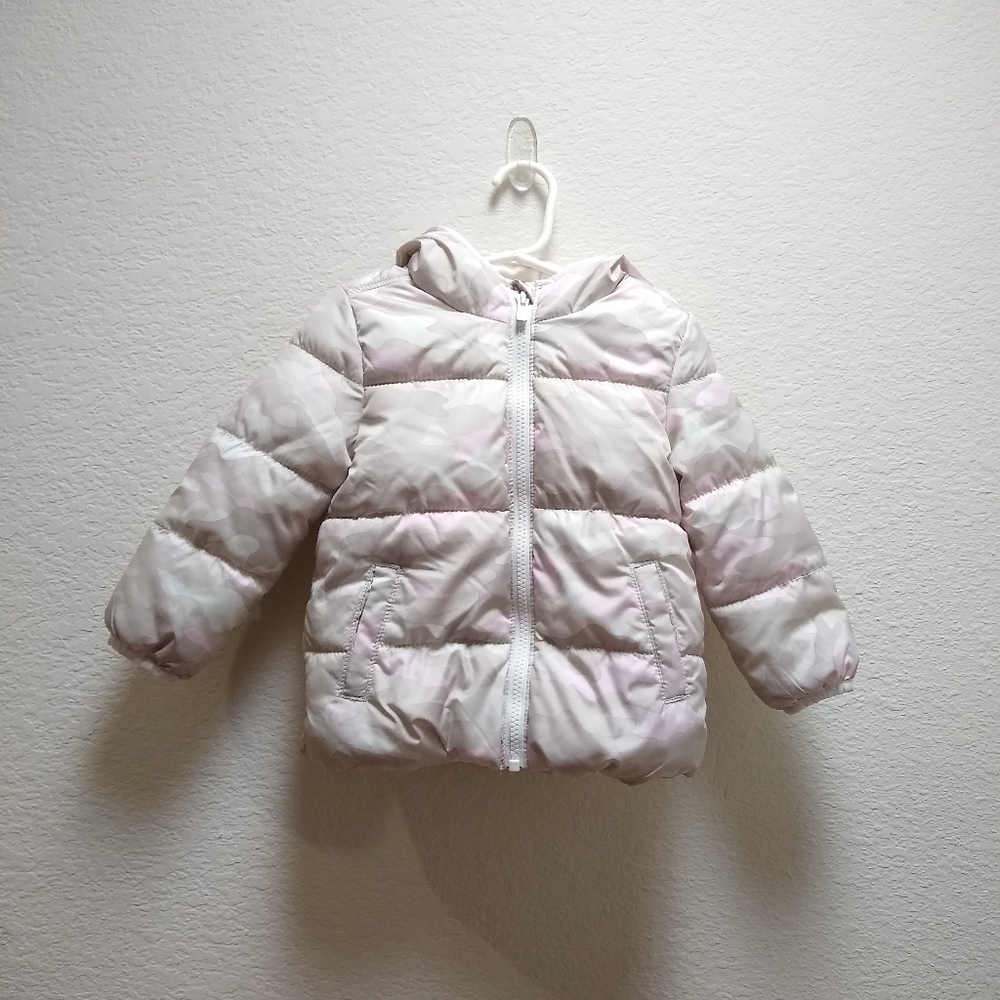 Old Navy Blush Camo Frost Free Puffer Jacket